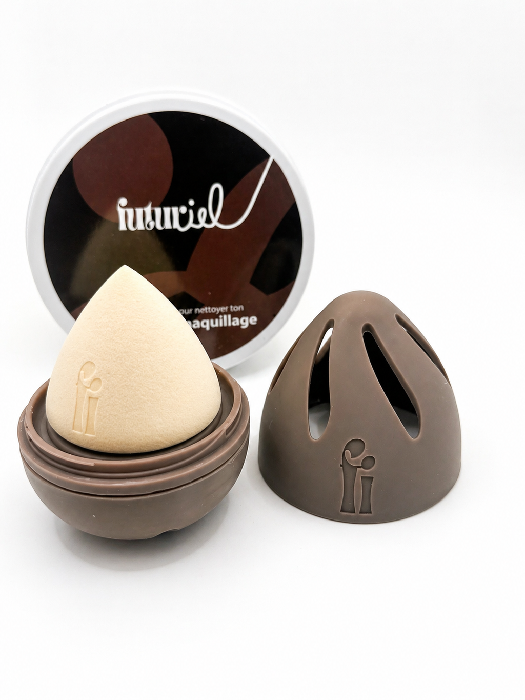 Support pour beauty blender avec savon